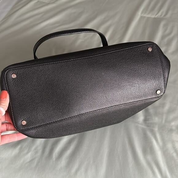 Kate Spade Monet three compartment tote bag - black leather‎ - Picture 4 of 5